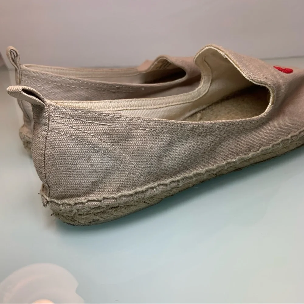 Patricia Green Canvas Embroidered Call Me Graphic Espadrilles